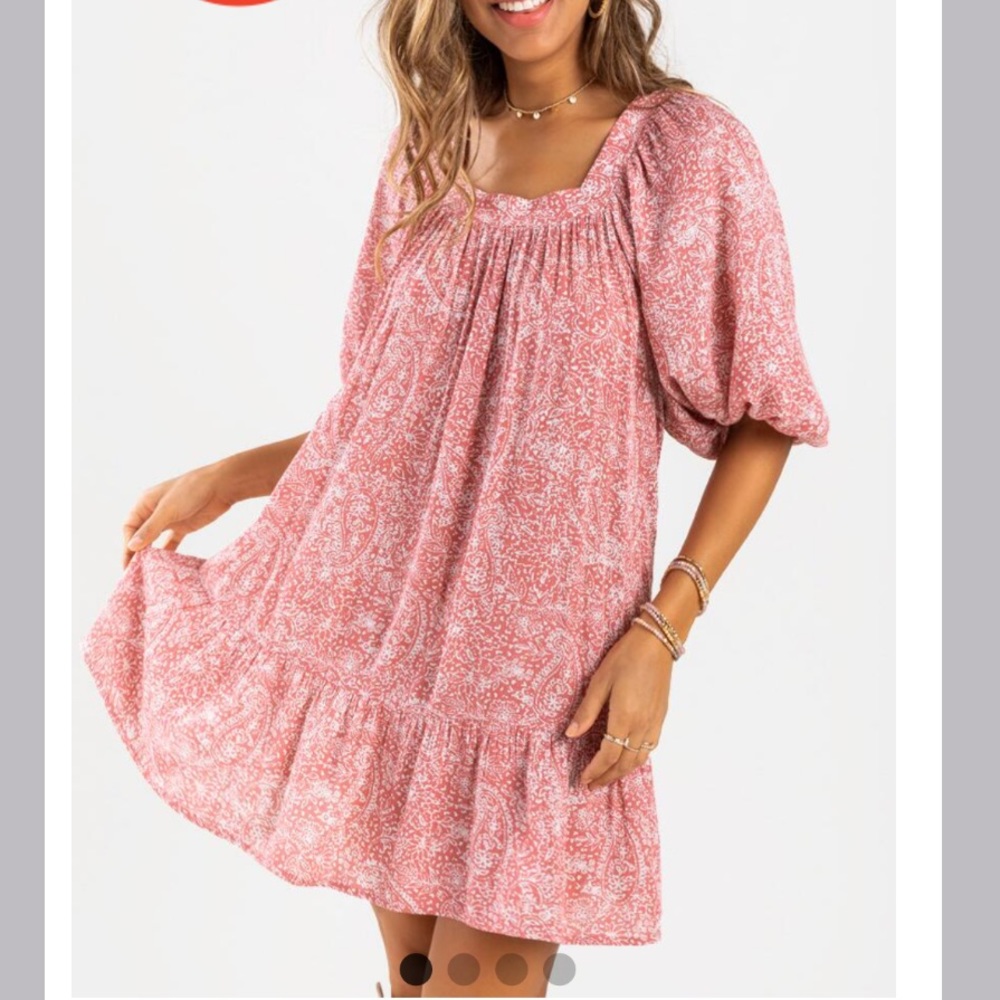 New Francesca’s Patt Paisley Shift Mini Dress XS